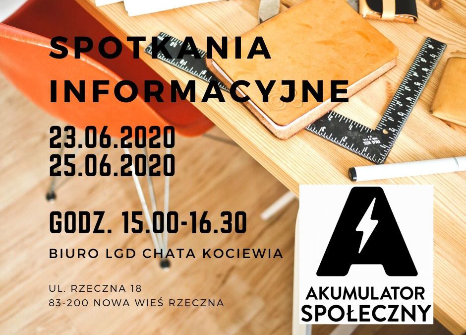 Spotkanie informacyjne w ramach funduszu Akumulator Społeczny