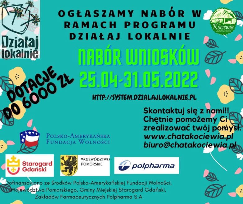 Działaj Lokalnie – nabór wniosków