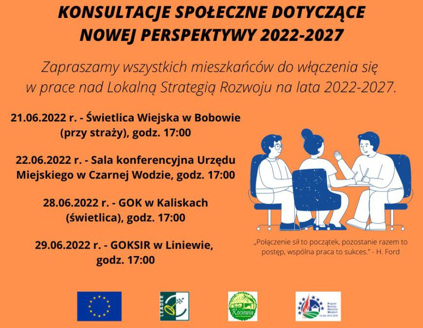 Konsultacje społeczne dotyczące Nowej Perspektywy 2022- 2027