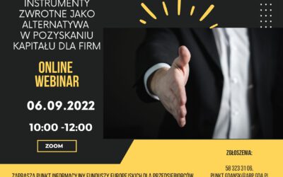 „Instrumenty zwrotne jako alternatywa w pozyskaniu kapitału dla firm”.