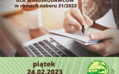 Spotkanie informacyjne dla wnioskodawców w ramach naboru 31/2023