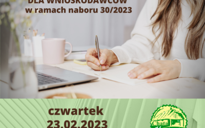 Spotkanie informacyjne dla wnioskodawców w ramach naboru 30/2023