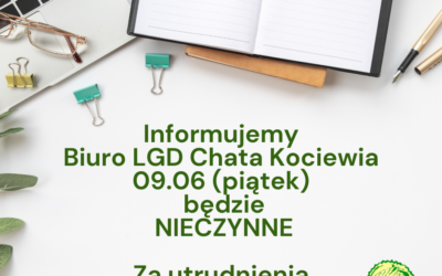 9.06 BIURO BĘDZIE NIECZYNNE