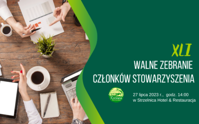 Zaproszenie na XLI Walne Zebranie Członków Stowarzyszenia LGD „Chata Kociewia”