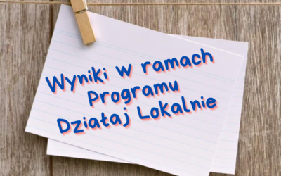 Lista projektów dofinansowanych w ramach “DZIAŁAJ LOKALNIE”
